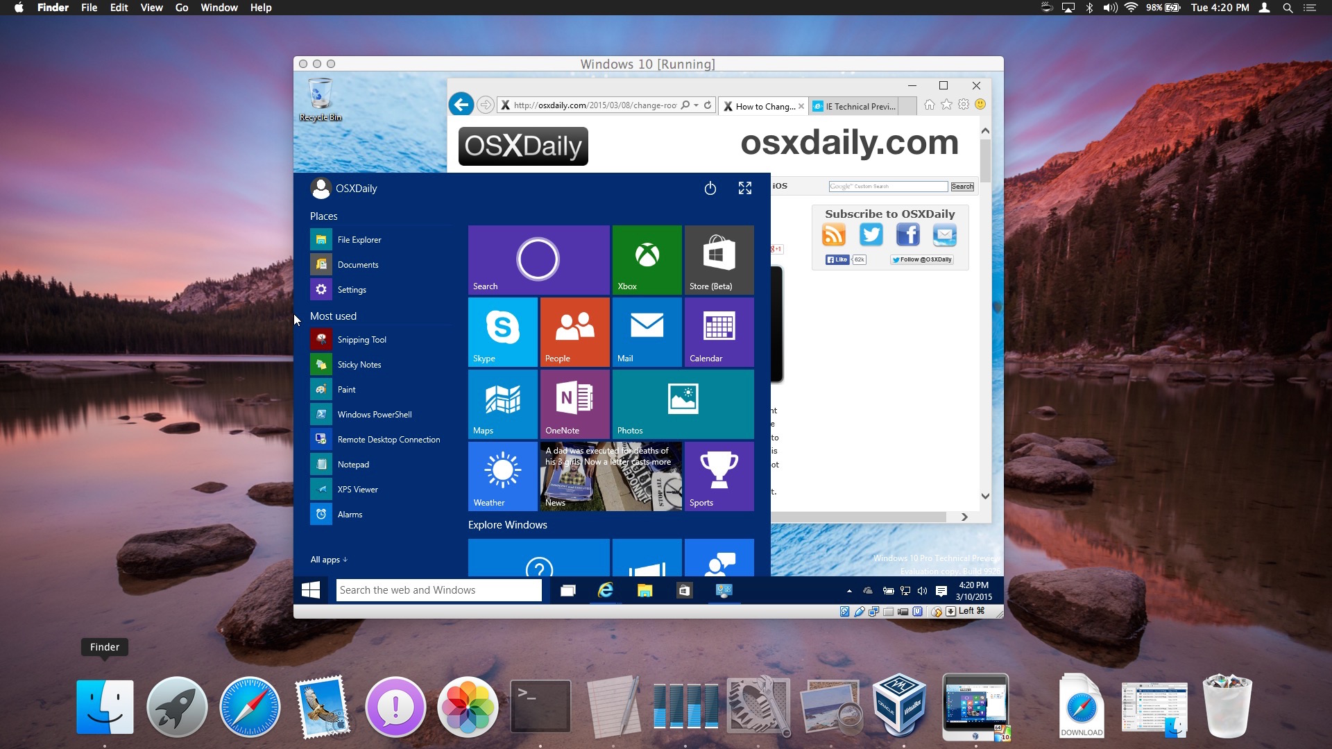windows 10 download on mac